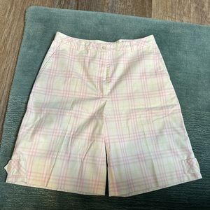 Burberry Golf shorts in pastel plaid